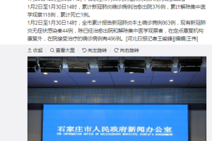 【石家庄1例新增确诊病例由北京返回/石家庄新增病例路径】
