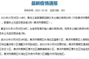 「黑龙江新增本土确诊病例29例」〃黑龙江新增本土确诊病例29例最新消息