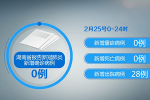 湖南新增1例本土确诊病例,湖南新增确诊病例1例具体情况公布