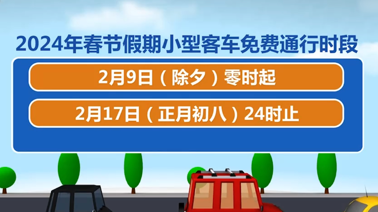“24年春节高速路免费的时间” 21年春节高速公路免费时间设定？-第2张图片