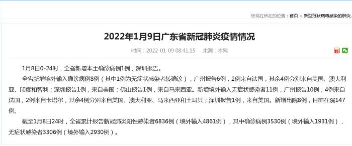 “广东新增本土确诊病例1例为珠海报告	” 广东新冠疫情最新消息珠海？-第3张图片