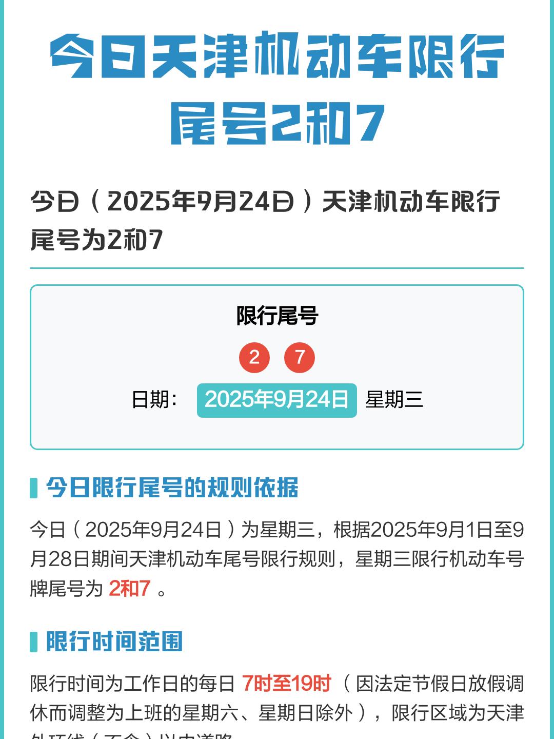 今日限行,今日限行几-第2张图片
