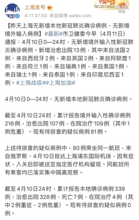 上海新增1例境外输入病例.上海新增境外输入病例详情-第2张图片